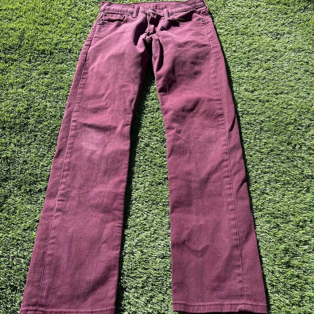 Maroon jeans